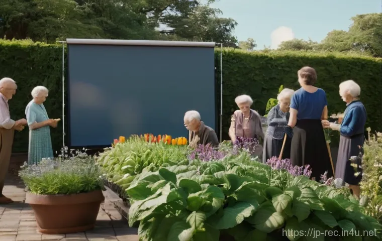 레크리에이션 지도자와 AI 기술 접목 - **Prompt 1: Emotional Memories Revived**
    "A cozy, brightly lit community hall, filled with sever...