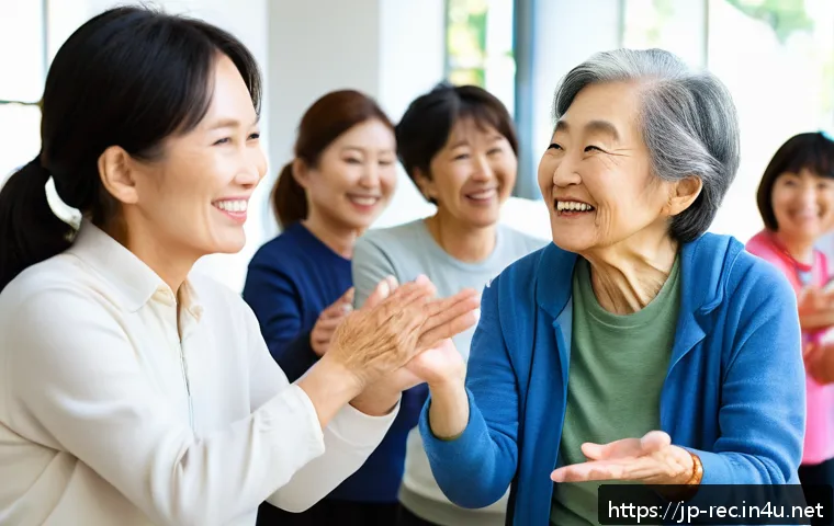 레크리에이션 지도자의 전문성 향상 비결 - A diverse group of recreational program participants in a bright, modern community center, including...